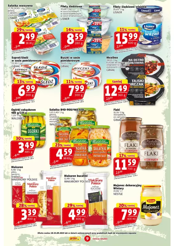 Prim Market - gazetka promocyjna Gazetka od czwartku 18.09 do środy 24.09 - strona 9