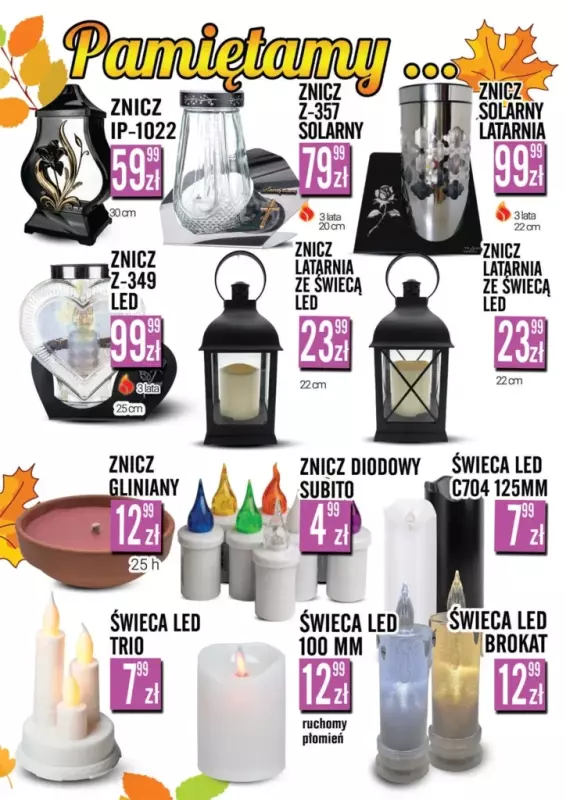 Prim Market - gazetka promocyjna Znicze od środy 24.09 do soboty 01.11 - strona 4