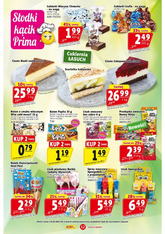 Prim Market - gazetka promocyjna Gazetka od czwartku 02.10 do środy 08.10 - strona 12