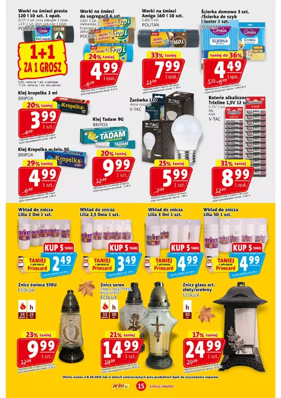 Prim Market - gazetka promocyjna Gazetka od czwartku 02.10 do środy 08.10 - strona 15
