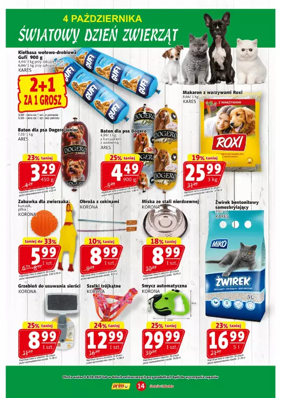 Prim Market - gazetka promocyjna Gazetka od czwartku 02.10 do środy 08.10 - strona 14