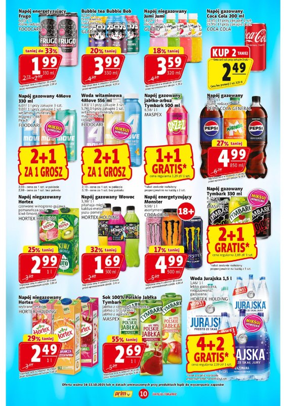 Prim Market - gazetka promocyjna Gazetka od czwartku 16.10 do środy 22.10 - strona 10