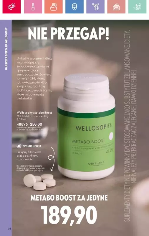 Oriflame - gazetka promocyjna Katalog 10/2025 od niedzieli 06.07 do soboty 26.07 - strona 98