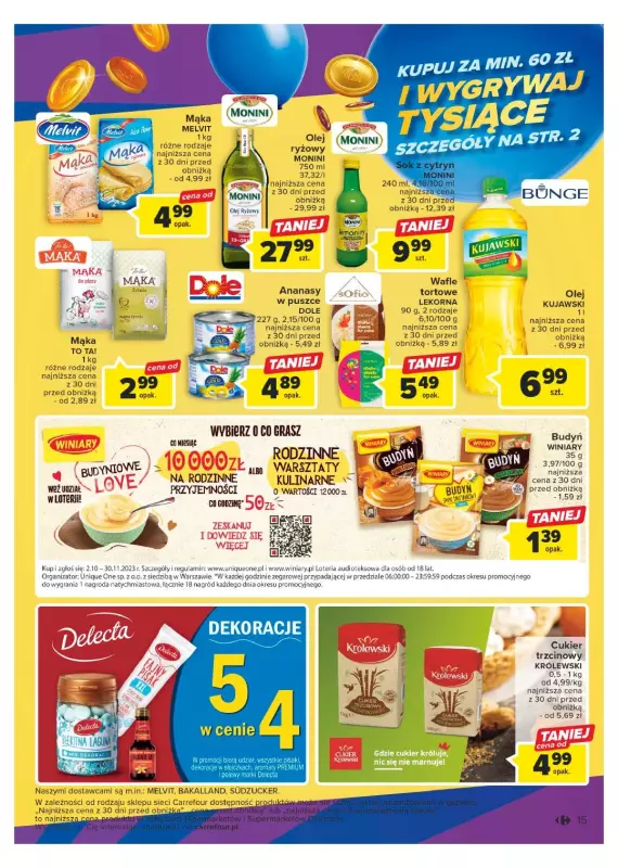 Carrefour Market - gazetka promocyjna Gazetka Carrefour Market od wtorku 03.10 do soboty 07.10 - strona 15