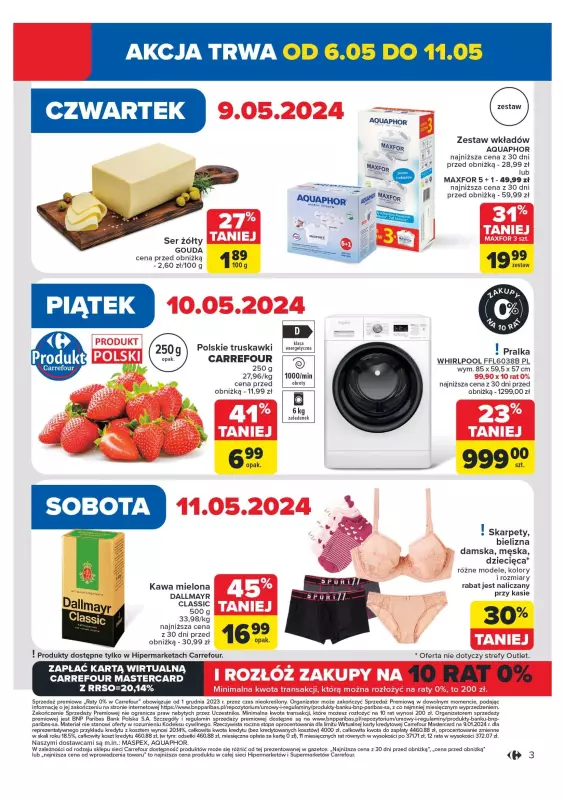Carrefour Market - gazetka promocyjna Gazetka Market od poniedziałku 06.05 do soboty 11.05 - strona 3