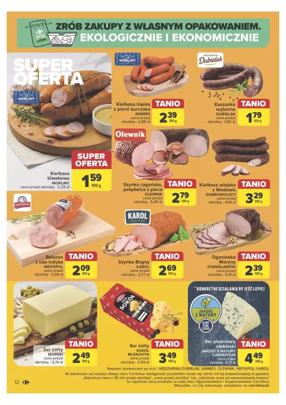 Carrefour Market - gazetka promocyjna Gazetka Nowe niskie ceny od poniedziałku 13.05 do soboty 18.05 - strona 12