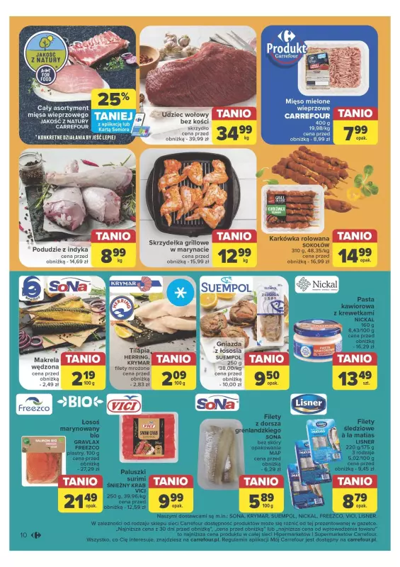 Carrefour Market - gazetka promocyjna Gazetka Nowe niskie ceny od poniedziałku 13.05 do soboty 18.05 - strona 10