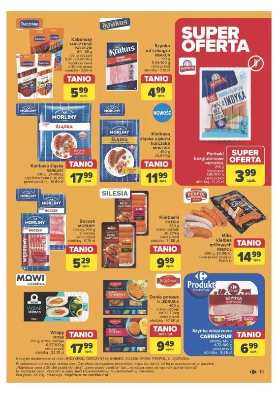 Carrefour Market - gazetka promocyjna Gazetka Nowe niskie ceny od poniedziałku 13.05 do soboty 18.05 - strona 13