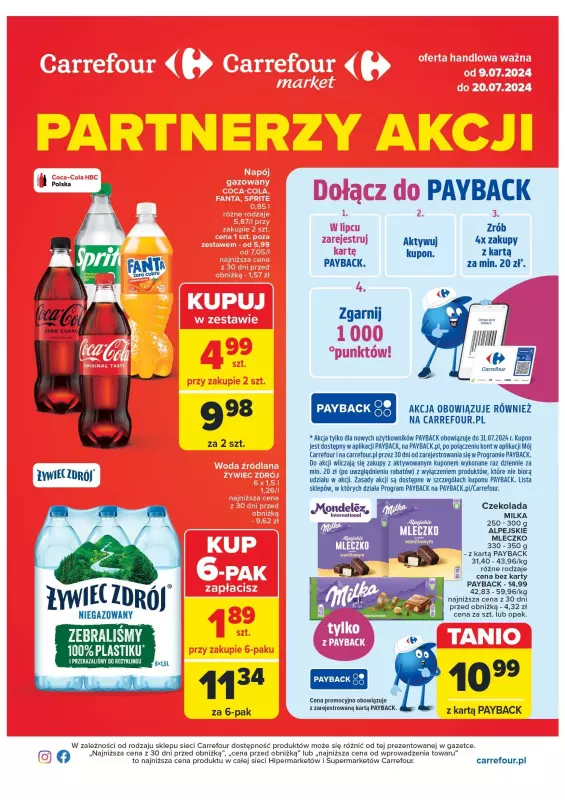 Carrefour Market - gazetka promocyjna Gazetka Market Partnerzy akcji od wtorku 09.07 do soboty 20.07