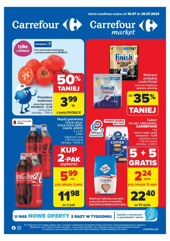 Carrefour Market - gazetka promocyjna Gazetka Market od wtorku 16.07 do soboty 20.07