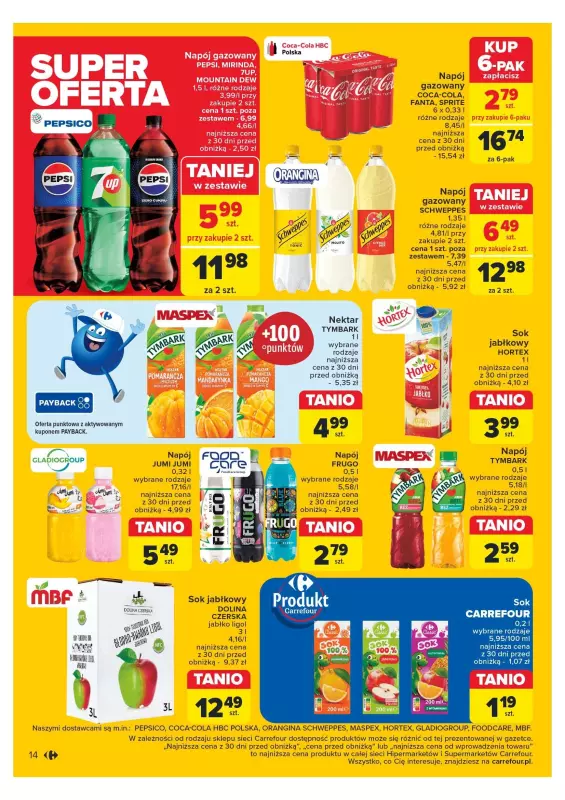 Carrefour Market - gazetka promocyjna Gazetka Market od wtorku 23.07 do soboty 27.07 - strona 16