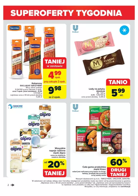 Carrefour Market - gazetka promocyjna Gazetka Superoferty tygodnia od poniedziałku 22.07 do soboty 27.07 - strona 2