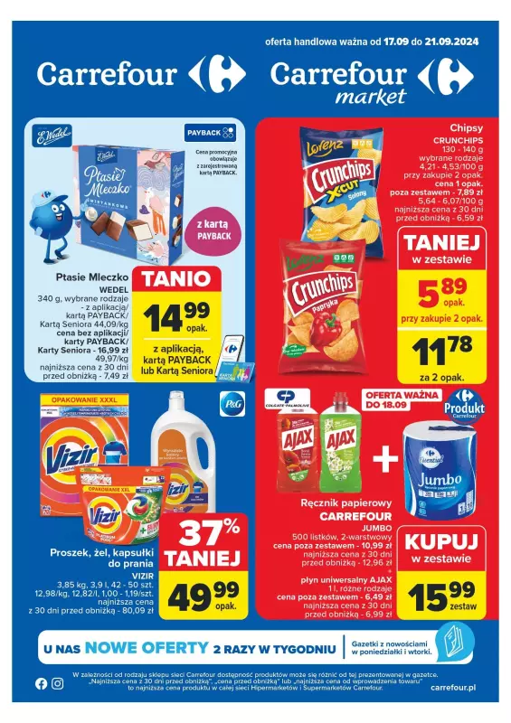 Carrefour Market - gazetka promocyjna Carrefour Market od wtorku 17.09 do soboty 21.09