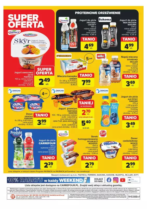 Carrefour Market - gazetka promocyjna Gazetka Superoferty tygodnia od poniedziałku 16.09 do soboty 21.09 - strona 12