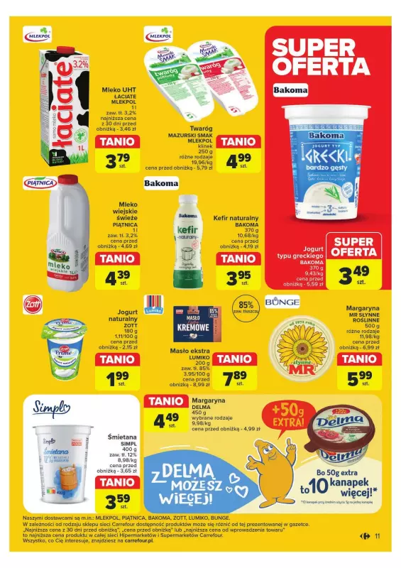 Carrefour Market - gazetka promocyjna Gazetka Superoferty tygodnia od poniedziałku 16.09 do soboty 21.09 - strona 11