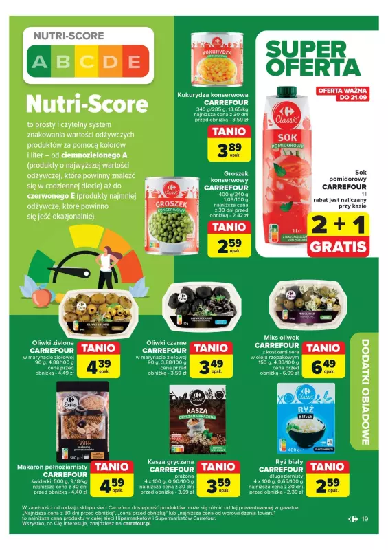 Carrefour Market - gazetka promocyjna Gazetka Produkt Carrefour od wtorku 17.09 do soboty 28.09 - strona 19