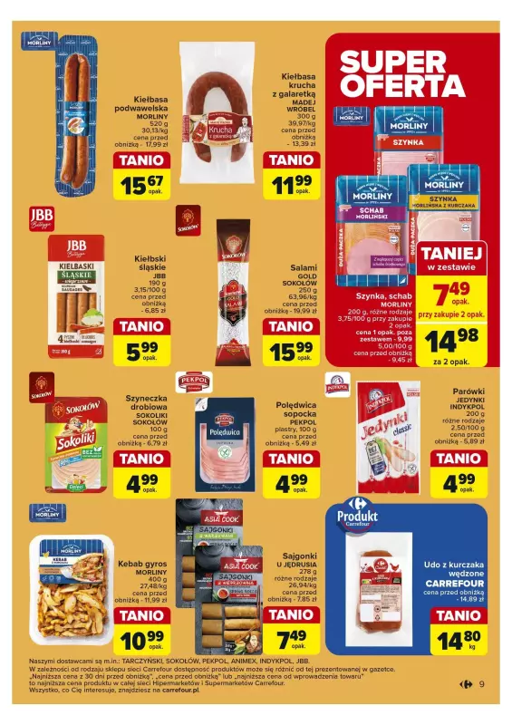 Carrefour Market - gazetka promocyjna Gazetka Superoferty tygodnia od poniedziałku 23.09 do soboty 28.09 - strona 9