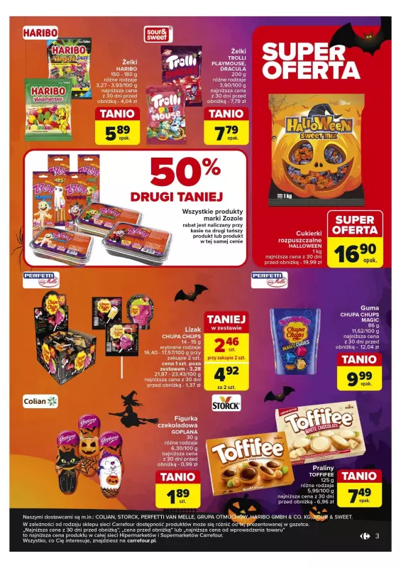 Carrefour Market - gazetka promocyjna Strasznie fajne Halloween od wtorku 15.10 do czwartku 31.10 - strona 3