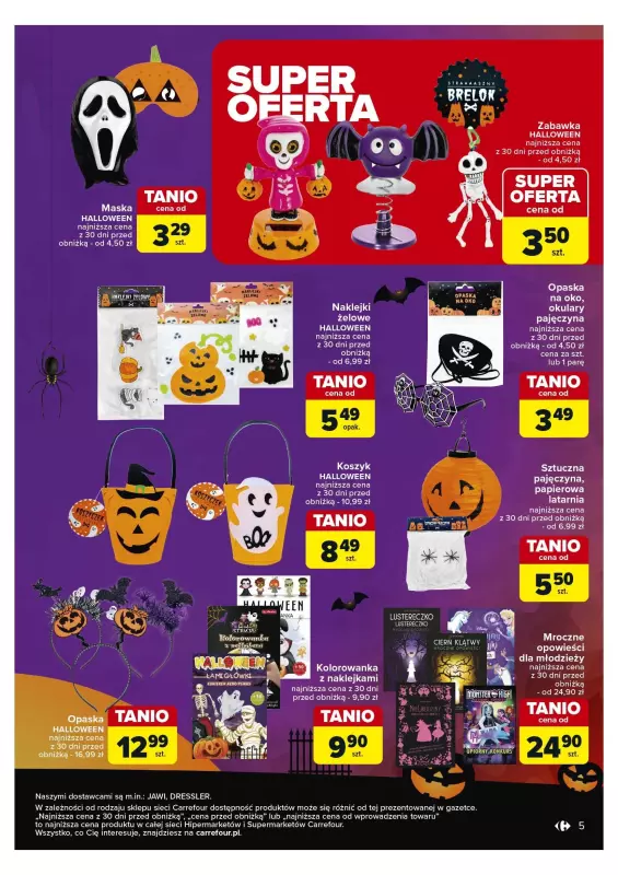 Carrefour Market - gazetka promocyjna Strasznie fajne Halloween od wtorku 15.10 do czwartku 31.10 - strona 5