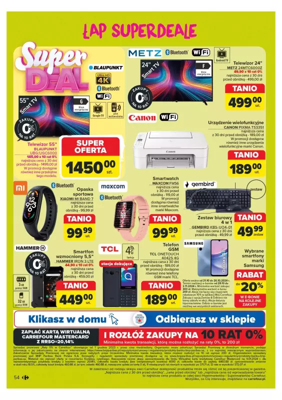 Carrefour Market - gazetka promocyjna Carrefour Market od poniedziałku 21.10 do soboty 26.10 - strona 54