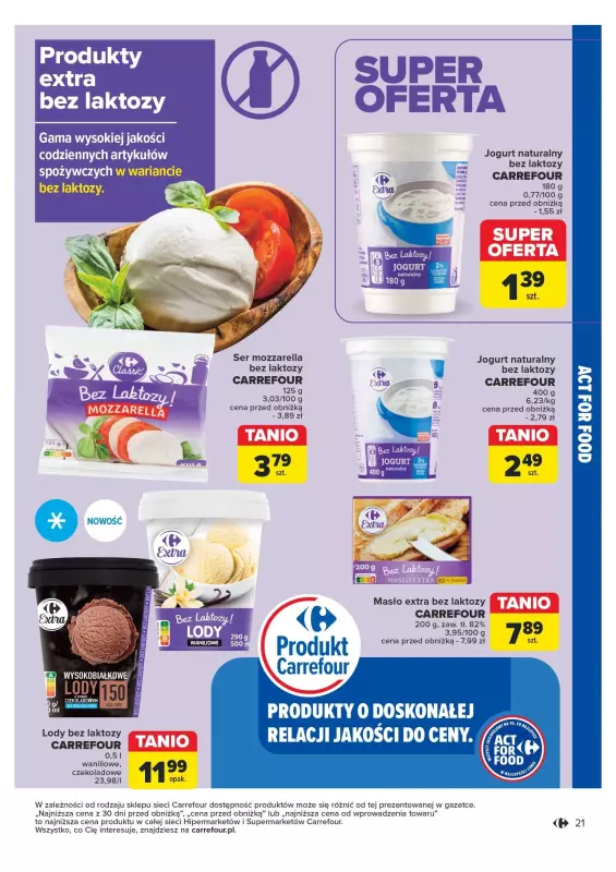 Carrefour Market - gazetka promocyjna Rozsmakuj się z ACT FOR FOOD od wtorku 22.10 do soboty 02.11 - strona 21