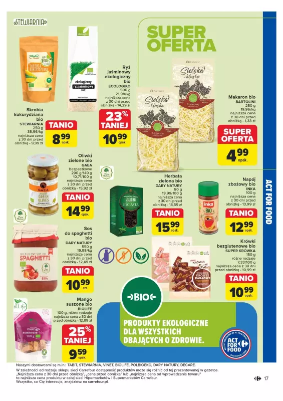 Carrefour Market - gazetka promocyjna Rozsmakuj się z ACT FOR FOOD od wtorku 22.10 do soboty 02.11 - strona 17