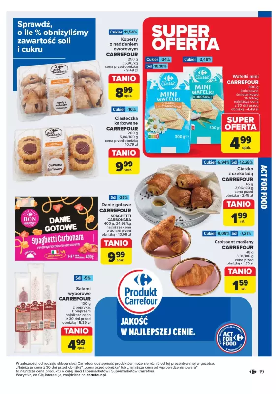 Carrefour Market - gazetka promocyjna Rozsmakuj się z ACT FOR FOOD od wtorku 22.10 do soboty 02.11 - strona 19