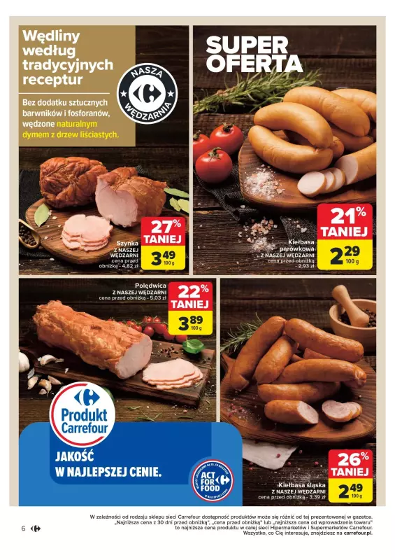 Carrefour Market - gazetka promocyjna Rozsmakuj się z ACT FOR FOOD od wtorku 22.10 do soboty 02.11 - strona 6