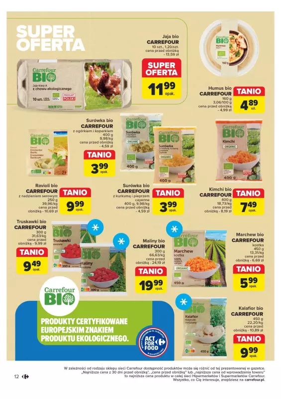 Carrefour Market - gazetka promocyjna Rozsmakuj się z ACT FOR FOOD od wtorku 22.10 do soboty 02.11 - strona 12