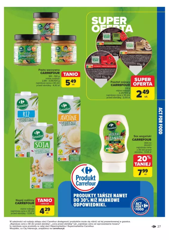 Carrefour Market - gazetka promocyjna Rozsmakuj się z ACT FOR FOOD od wtorku 22.10 do soboty 02.11 - strona 27