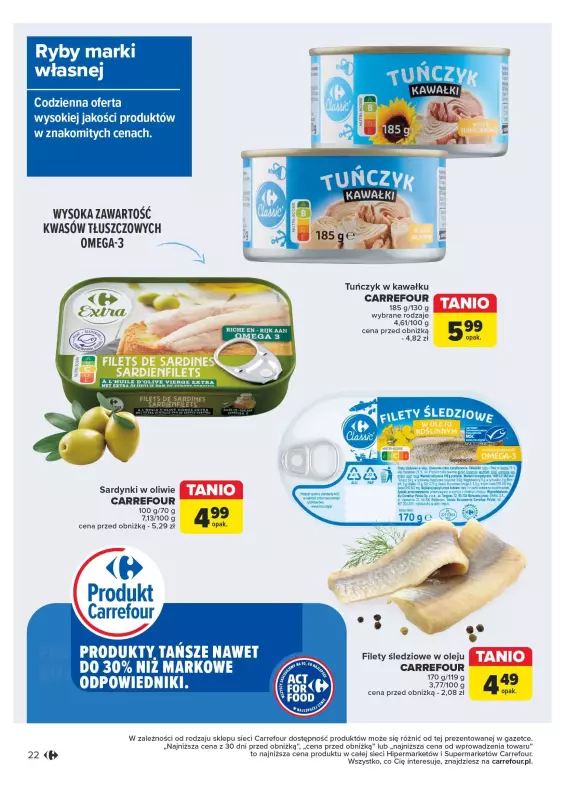 Carrefour Market - gazetka promocyjna Rozsmakuj się z ACT FOR FOOD od wtorku 22.10 do soboty 02.11 - strona 22