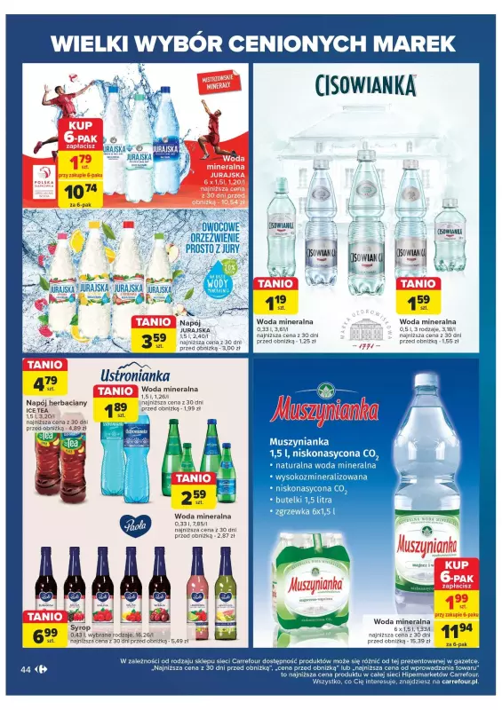 Carrefour Market - gazetka promocyjna Gazetka cenione marki od wtorku 29.10 do soboty 09.11 - strona 44