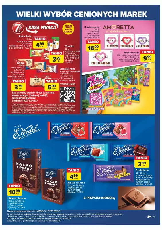 Carrefour Market - gazetka promocyjna Gazetka cenione marki od wtorku 29.10 do soboty 09.11 - strona 21