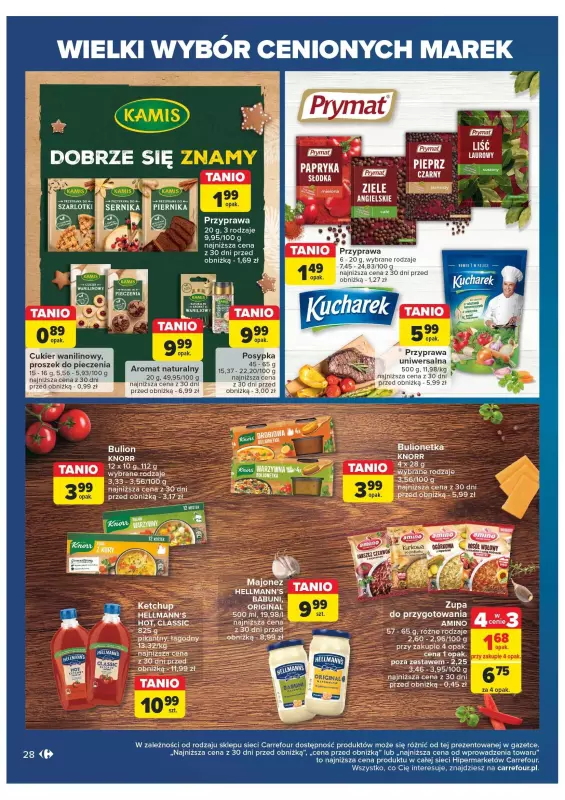 Carrefour Market - gazetka promocyjna Gazetka cenione marki od wtorku 29.10 do soboty 09.11 - strona 28