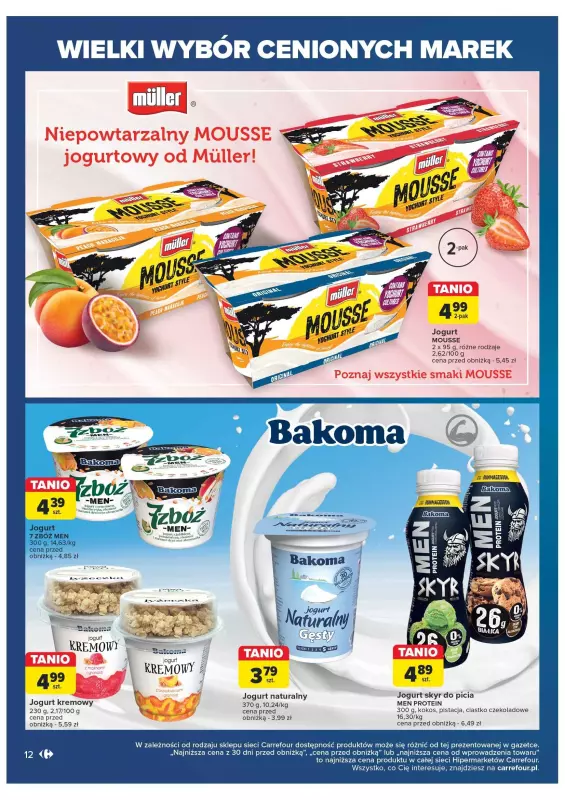 Carrefour Market - gazetka promocyjna Gazetka cenione marki od wtorku 29.10 do soboty 09.11 - strona 12