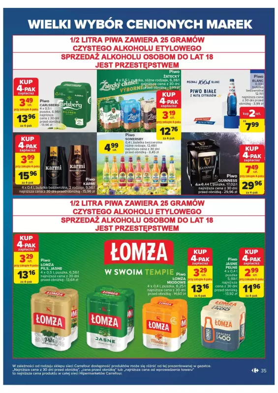 Carrefour Market - gazetka promocyjna Gazetka cenione marki od wtorku 29.10 do soboty 09.11 - strona 35