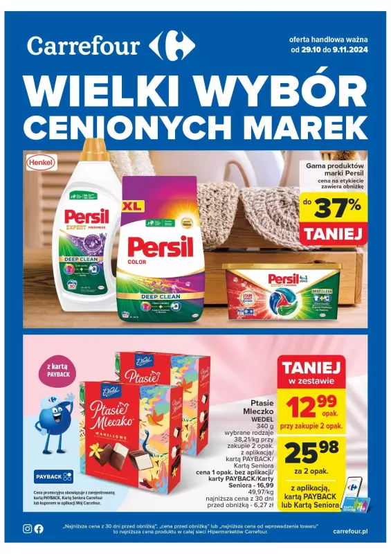 Carrefour Market - gazetka promocyjna Gazetka cenione marki od wtorku 29.10 do soboty 09.11