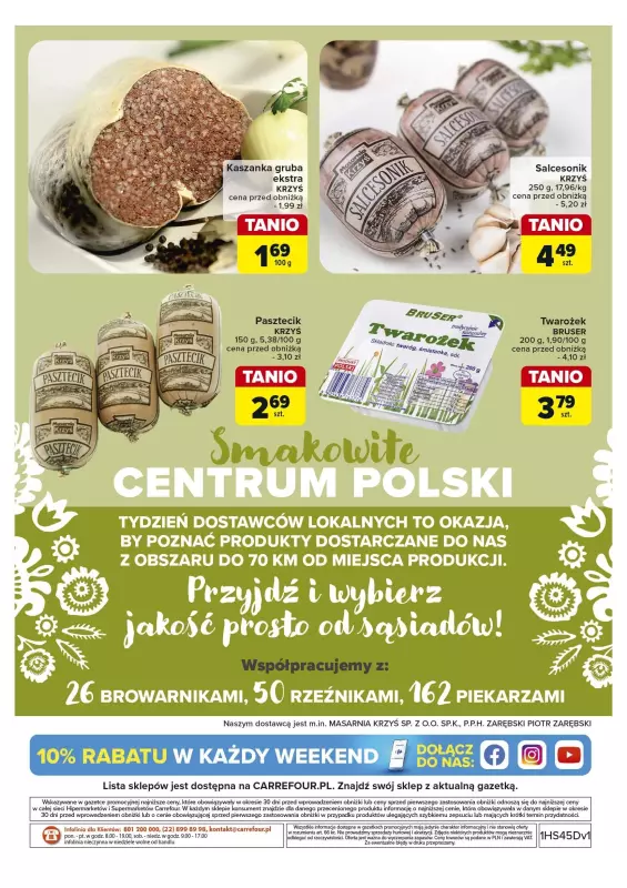 Carrefour Market - gazetka promocyjna Gazetka Kupujemy lokalnie od poniedziałku 04.11 do soboty 09.11 - strona 10