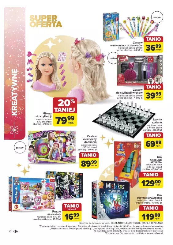 Carrefour Market - gazetka promocyjna Katalog zabawek od środy 13.11 do wtorku 24.12 - strona 6