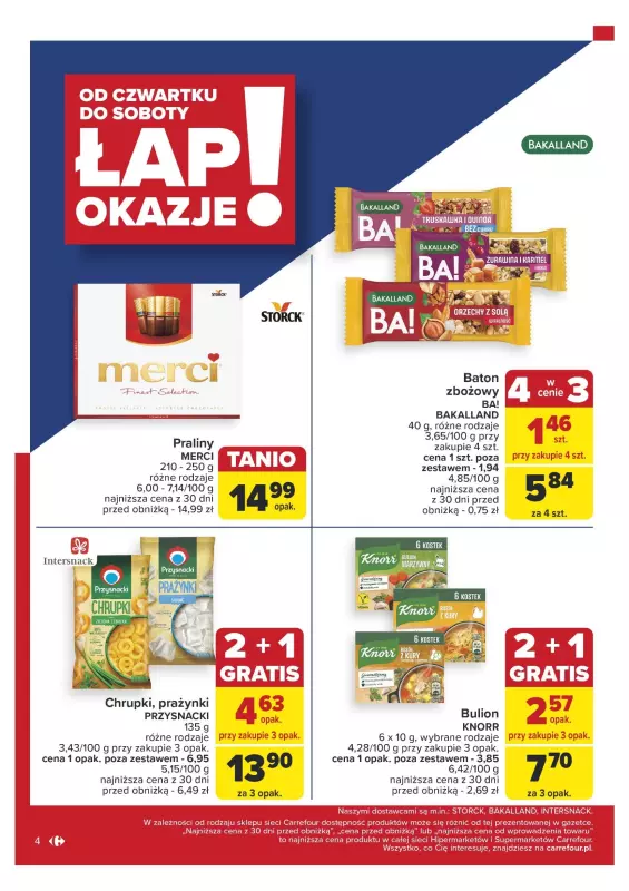 Carrefour Market - gazetka promocyjna Gazetka Łap okazje! od czwartku 14.11 do soboty 16.11 - strona 4