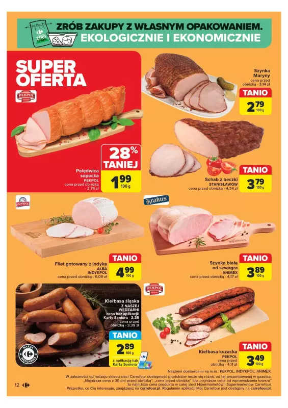 Carrefour Market - gazetka promocyjna Carrefour Market od poniedziałku 18.11 do soboty 23.11 - strona 12