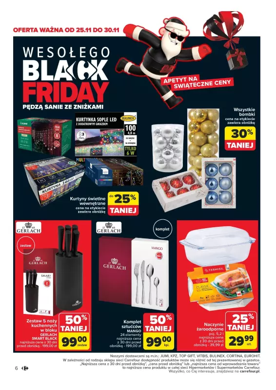 Carrefour Market - gazetka promocyjna Gazetka BLACK FRIDAY od poniedziałku 18.11 do soboty 23.11 - strona 6