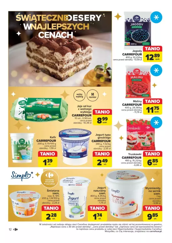 Carrefour Market - gazetka promocyjna Gazetka Rozsmakuj się w świętach od wtorku 19.11 do soboty 30.11 - strona 12