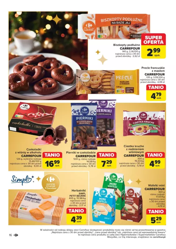 Carrefour Market - gazetka promocyjna Gazetka Rozsmakuj się w świętach od wtorku 19.11 do soboty 30.11 - strona 16