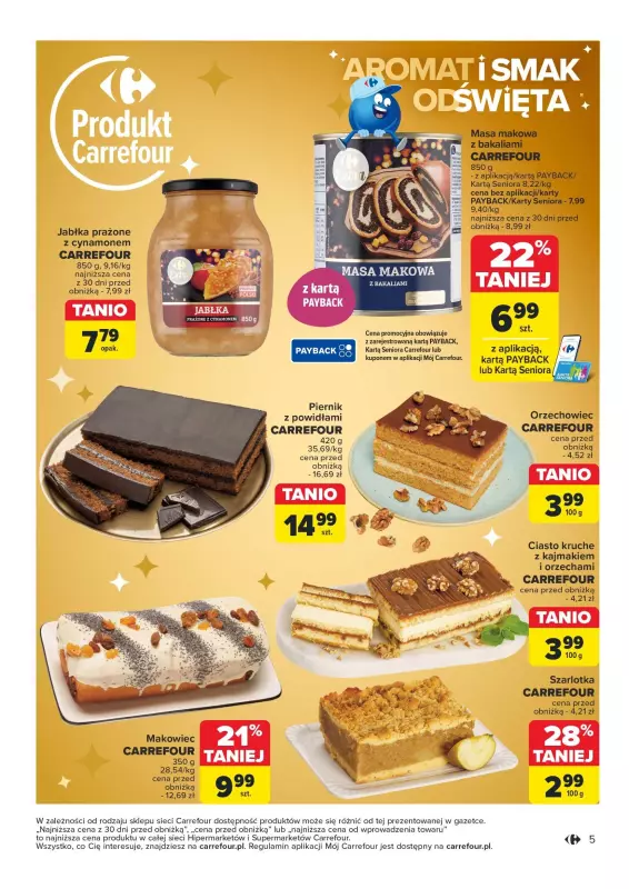 Carrefour Market - gazetka promocyjna Gazetka Rozsmakuj się w świętach od wtorku 19.11 do soboty 30.11 - strona 5