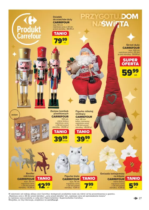 Carrefour Market - gazetka promocyjna Gazetka Rozsmakuj się w świętach od wtorku 19.11 do soboty 30.11 - strona 27