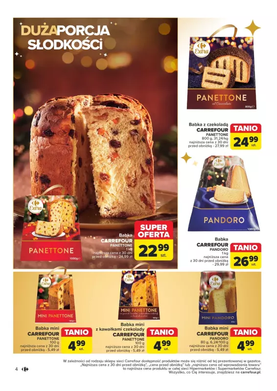 Carrefour Market - gazetka promocyjna Gazetka Rozsmakuj się w świętach od wtorku 19.11 do soboty 30.11 - strona 4