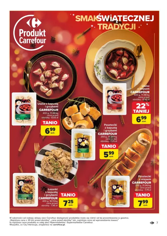 Carrefour Market - gazetka promocyjna Gazetka Rozsmakuj się w świętach od wtorku 19.11 do soboty 30.11 - strona 7