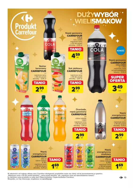 Carrefour Market - gazetka promocyjna Gazetka Rozsmakuj się w świętach od wtorku 19.11 do soboty 30.11 - strona 19