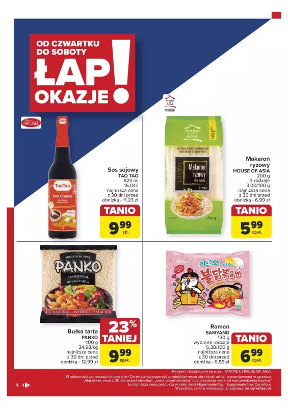 Carrefour Market - gazetka promocyjna Gazetka Łap okazje! od czwartku 21.11 do soboty 23.11 - strona 4